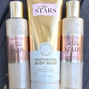 Bath & Body Works In The Stars Moisturizing Body Wash and Shimmer Oil Set